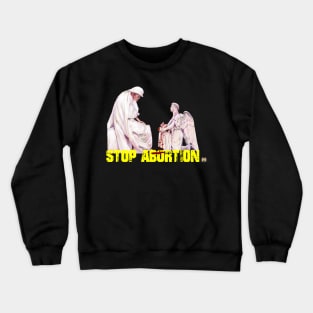 Stop Abortion Jesus Weeps Pro Life Vida Crewneck Sweatshirt